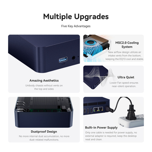Beelink EQ13-C Mini PC 12th N100/N200 CPU 16GB DDR4 Mini Desktop <strong>Computer</strong> 4K Dual LAN 2 Display Minipcs - Product Image 2