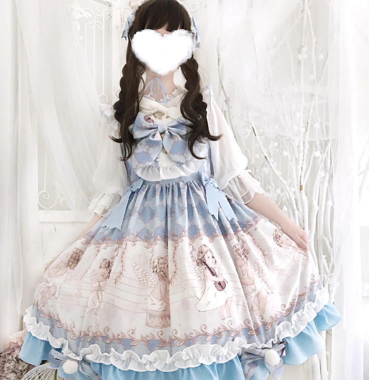 LIGHT BLUE+Hair band