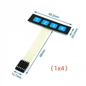 新しい4 12 1620キー4*4メンブレンスイッチキーパッド1x4 3x4 4x4 4*5 arduinoスマートカー用マトリックスアレイマトリックスキーボード - Product Image 2