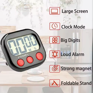 Timer digitale visivo orologio magnetico cronometro conto alla rovescia con grande schermo LCD Display per la cottura - Product Image 3