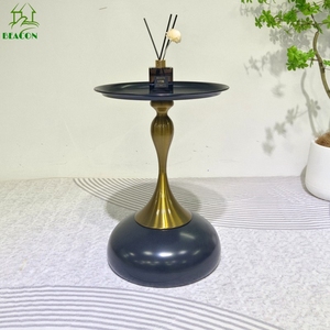 Mesa de centro pequeña multifuncional de diseño de moda para el hogar, mesa auxiliar de bandeja de Metal redonda moderna para pasillo, sala de estar - Product Image 3
