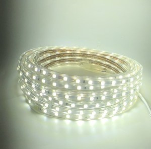 ไฟฟ้าแรงสูง220โวลต์230โวลต์ SMD5050 RGB นำแถบไฟ60LEDs 1เมตรตัด50เมตร/ม้วนที่มีการควบคุมระยะไกล - Product Image 6
