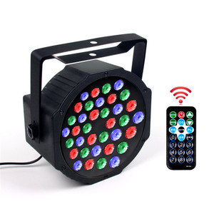 DJ ışıkları 36 LED RGB aydınlatma 9 modları DMX ses aktif sahne spot led Par ışıkları uzaktan kumanda ile - Product Image 2