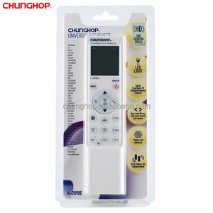 Chunghop Neues Design neue Codes K-2098E Universal-Wechselstrom-Fernbedienung Blisterkarte Klimaanlage gebrauchter fester Code CE