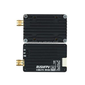 Componentes de drones Transmisor de video de 3,3 GHz para RUSHFPV 3,3G 2W VTX Módulo transmisor 8CH CVBS NTSC PAL Entrada 7-30V SMA UAV Piezas - Product Image 5