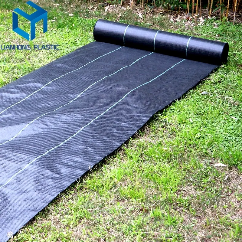 ผ้าทอ PP Geotextile,ผ้าปิดพื้นสนามหญ้ากัน UV สำหรับปลูกหญ้าควบคุมวัชพืชและวัชพืช