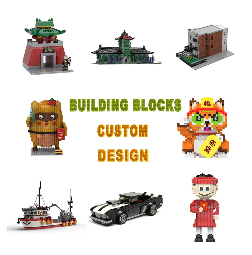 YuetianレンガおもちゃのカスタマイズMOC技術建設タイルキットブロックアクセサリーパーツ