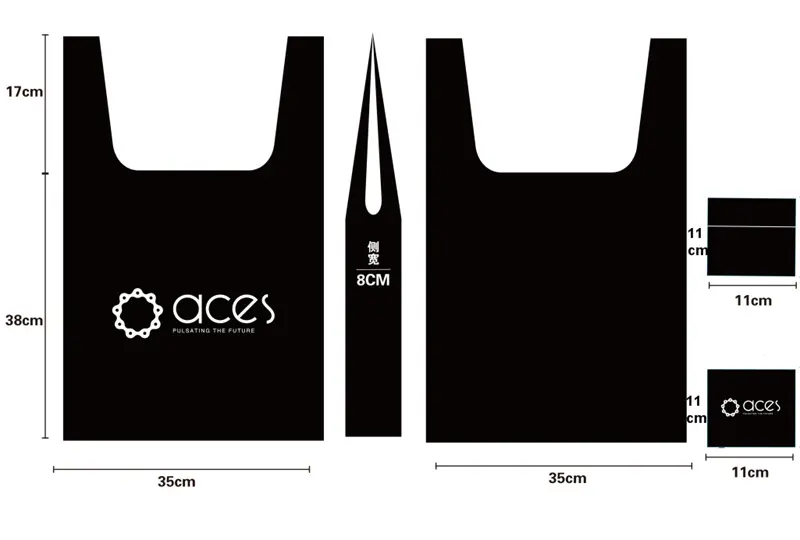 Custom Eco-friendly Carry Packaging Reusable Portable Polyester Tote Nylon Foldable Recycle Shopping Grocery Reusable Bag logo