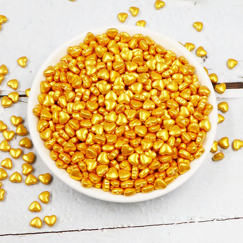 Gold Heart-6.5mm