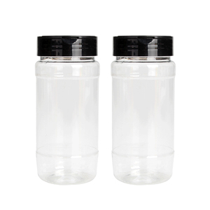 無料サンプルプラスチックPETペッパーパッキングシェーカープラスチックスパイスジャー/塩コショウ容器400mlスパイスシェーカー - Product Image 6