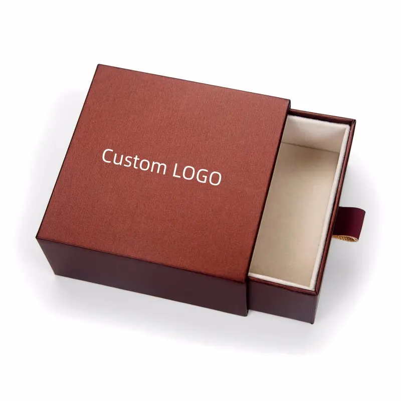 Custom Recyclable cardboard Gift Box Drawer box Necklace Bracelet Rings Jewelry Watch Packaging Boxes