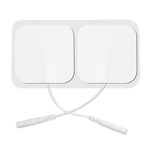 Quadratische Ersatz elektroden <span class=keywords><strong>pads</strong></span> Vlies elektrode EMS <span class=keywords><strong>TENS</strong></span>-Einheit Klebe elektrode <span class=keywords><strong>TENS</strong></span>-Pad 5x5cm mit 2mm Pigtail-Stift - Product Image 2