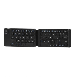 Mini teclado sem fio dobrável recarregável para celular windows pc