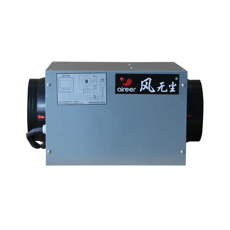 Système d'échangeur de radiateur d'échange de chaleur de ventilateur d'air frais frais pour le sous-sol avec ventilateur de filtre
