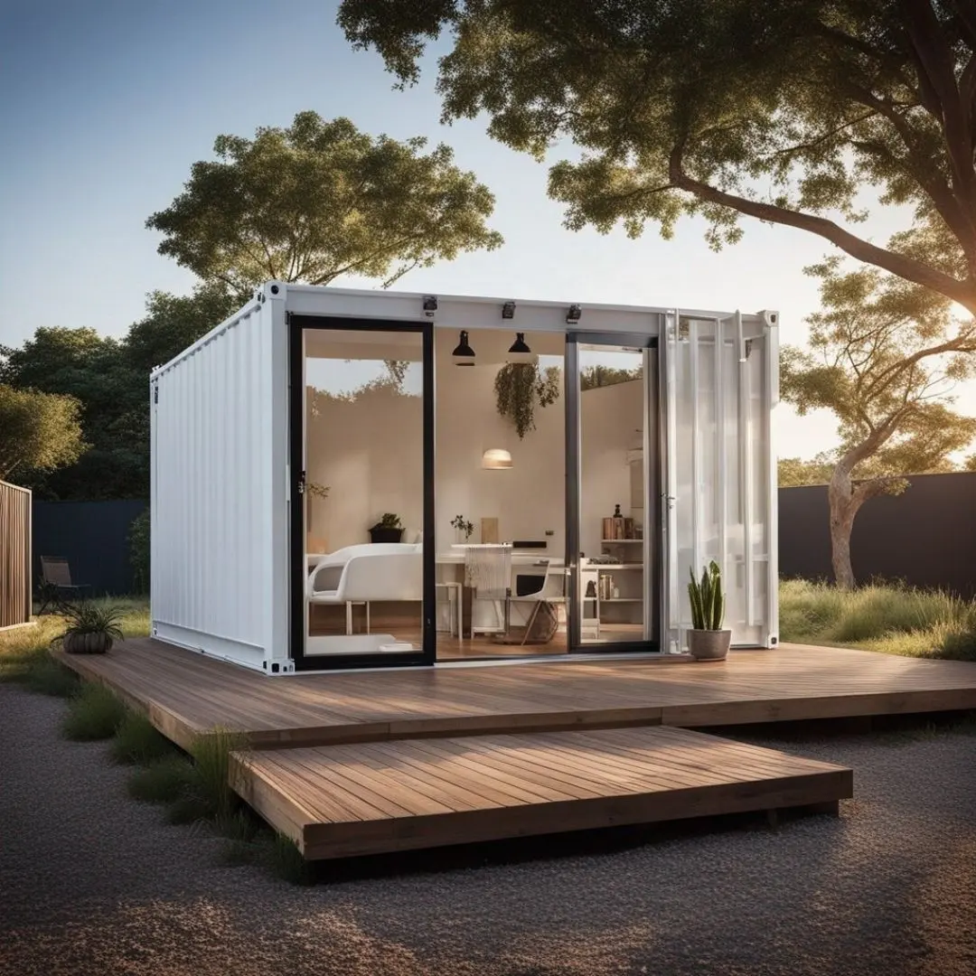 Container Casas Dobrável Casa Modular Moderno Luxo Pré-fabricados Armação De Aço Casa LLBB