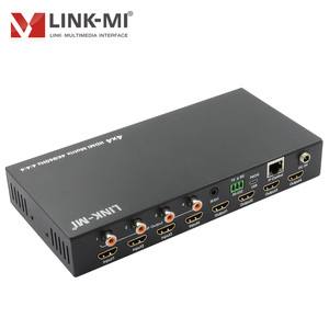 4x4 HDMI Matrix-Unterstützung 4 K60Hz, HDR10, 18 Gbit/s Video CCTV Matrix Switcher Unterstützt RS232/IP/Web GUI Control 4 in 4 Out