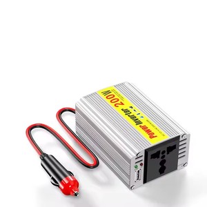 NCFKOS araç invertörü 200W DC 12 <span class=keywords><strong>v</strong></span> AC 220 <span class=keywords><strong>v</strong></span> araç güç kaynağı anahtarı On-board şarj güç inverteri arabalar için