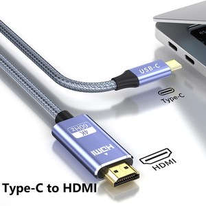 Directo de fábrica Venta caliente Usb-C a HDMI Cable 4k60HZ Tipo-C a HDMI Adaptador macho a macho Soporte computadora/escritorio/computadora portátil - Product Image 5