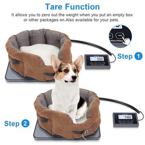 Xách tay 200kg/440lb điện tử Quy mô bưu kiện lớn nền tảng kỹ thuật số LCD Trọng lượng cân bằng ABS pin 100kg đo lường Bưu Chính - Product Image 4