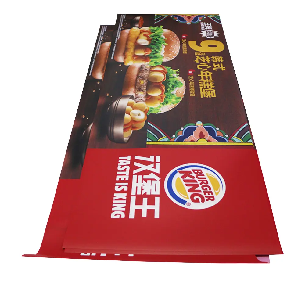 Impresión personalizada calle colgante Banner publicidad al aire libre pantalla PVC vinilo Banner con Hardware
