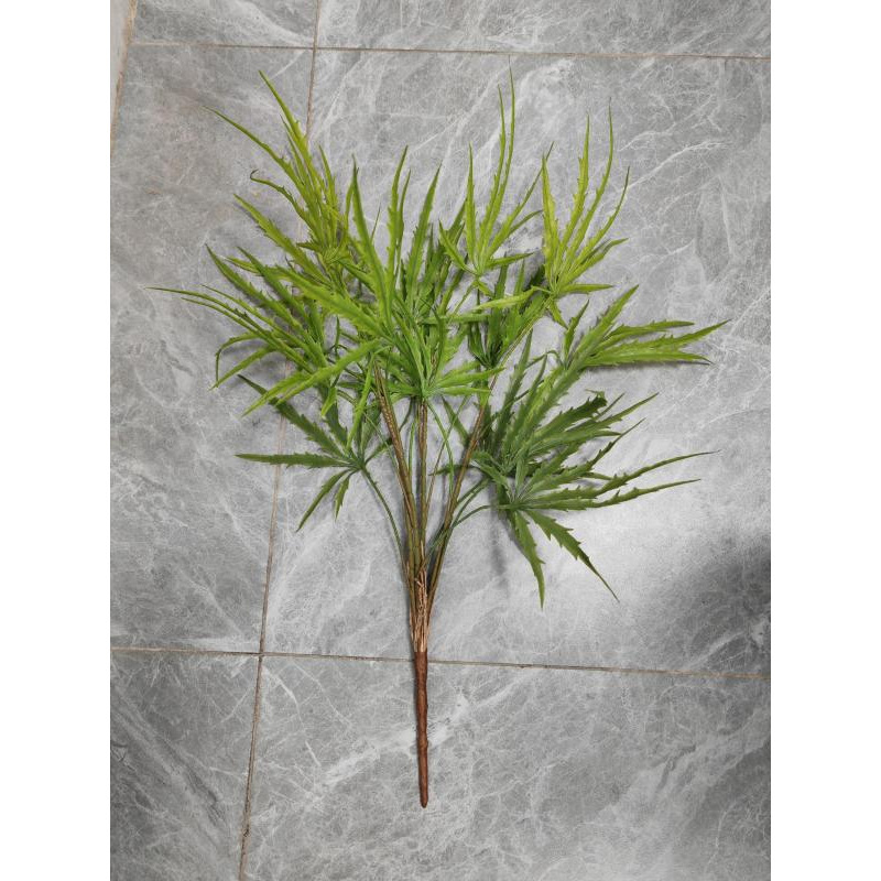 Lot de feuilles d'érable B16 - Vert - 60 cm
