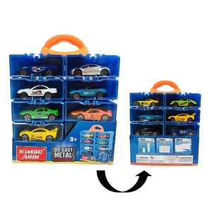 Samtoy โมเดลรถเหล็กหล่อขนาดเล็กรุ่นรถอัลลอยหล่อจากเหล็ก1:64 12ชิ้นพร้อมกล่องเก็บรวบรวม - Product Image 2