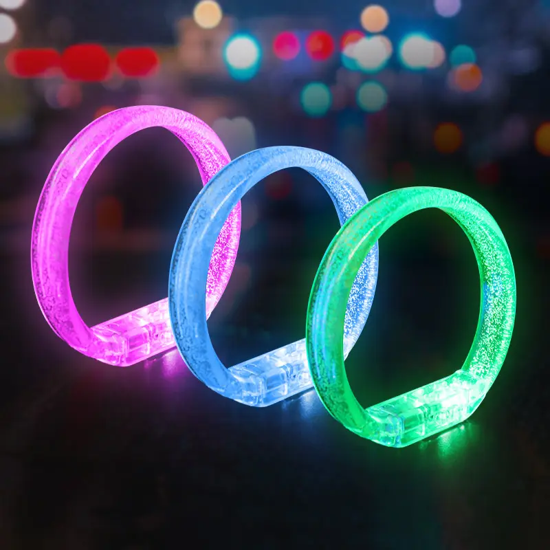 Bracelets à LED pour fête Bâtons lumineux lumineux Jouet de fête Neon Rave Concert Carnaval Accessoire de fête