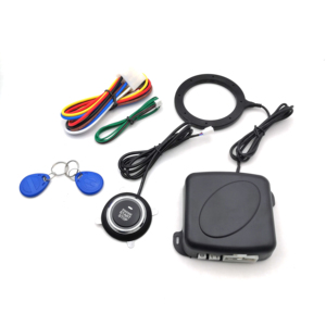 12V Auto Car Alarm One <strong>Start</strong> Stop <strong>Button</strong> Engine <strong>Push</strong> <strong>Button</strong> RFID Lock Ignition Switch Keyless Entry PKE Car Alarm System - Product Image 1