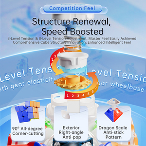 Moyu Weilong V10 AIジャイロスコープコアマジック衣類エディション充電版3x3 Maglev Magic Cubeプロフェッショナルスピードマジックキューブ - Product Image 6
