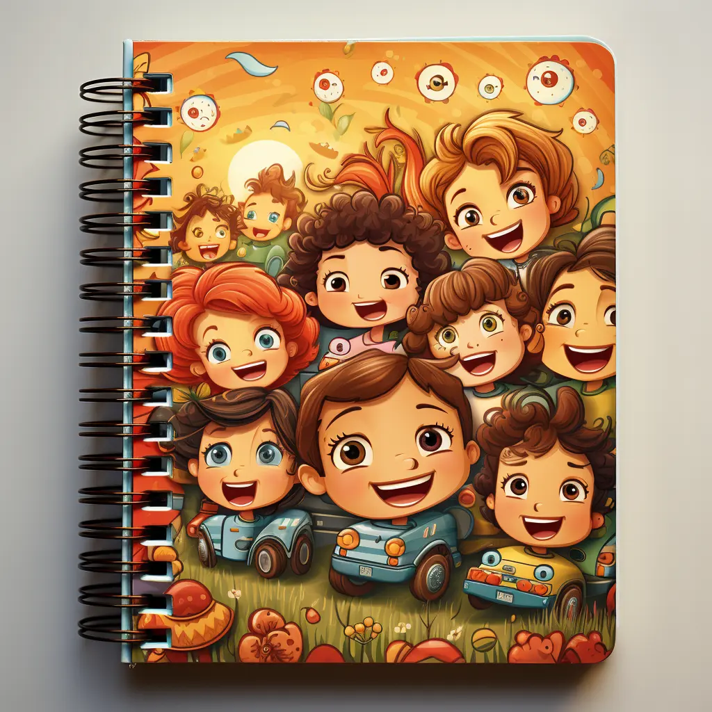 Aangepaste Print Kinderen Schrijven Spiraalvormige Notebook Kinderdag Nieuwe Schattige Cartoon Notitieboek