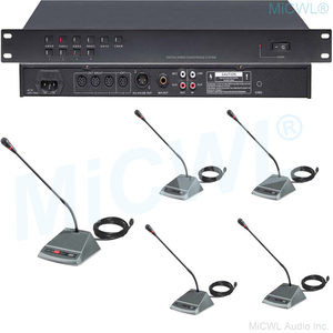 MiCWL 24 Tabletop Large Conference Convention Room Microphone Sound Wired <strong>System</strong> 2 President 22 Delegate <strong>Unit</strong> Desktop Mic <strong>System</strong> - Product Image 5