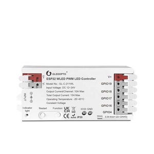 Светодиодный контроллер Gledopto GL-C-211WL ESP32 PWM 12 ~ 24V 15A WLED диммер без адресации RGB RGBW RGBCCT CCT пульт дистанционного управления светодиодная лента - Product Image 1