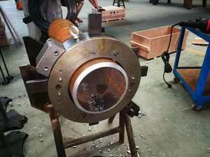ポータブルODマウントコールドパイプ切断面取り機