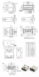 USB a型连接器垂直DIP型USB 3.1 a型9Pin母插座连接器 - Product Image 3