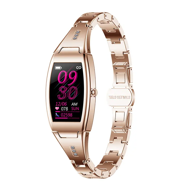 Smart Watch für Damen Herzfrequenzmesser Beste Smartwatch Schrittzähler Anruf Fitness Tracker-Uhr für Dame Android IOS-Handy