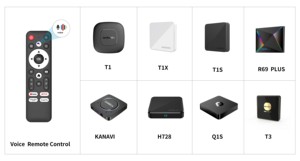 IR/Sprach fernbedienung für Android TV Box T1/T1S/Q1/Q2/Q1S/X96Q/X96MINI/G96mini/KANAVI/R69plus Ersatz fernbedienung - Product Image 3