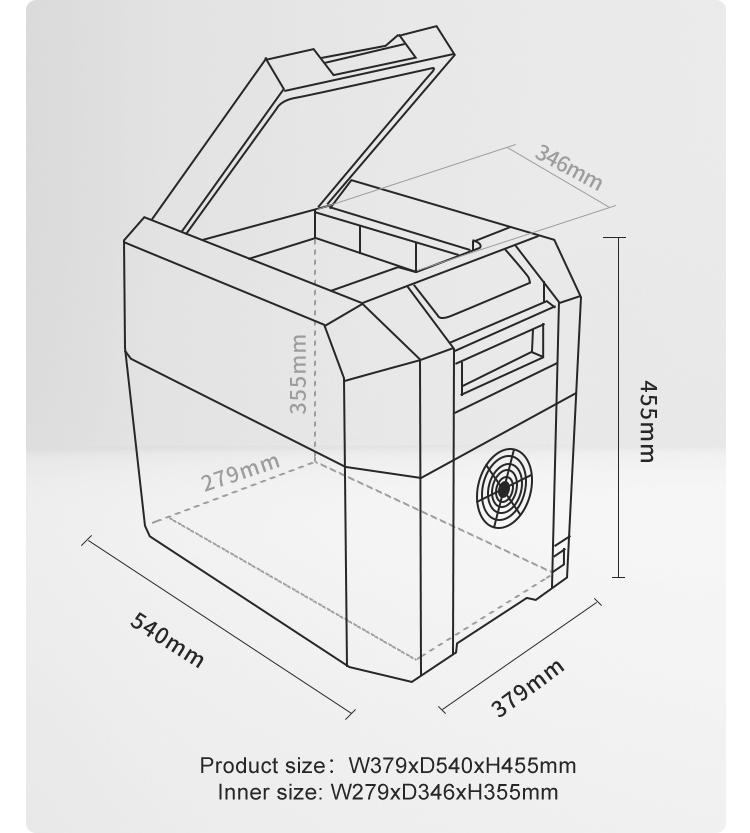Factory Price High Quality Environment Protection Material 12v 24v Portable Mini Car Fridge Cooler Box