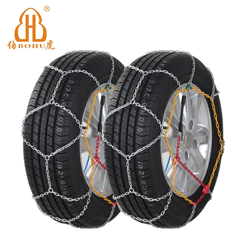 BOHU 9 Mét Lốp Chains Thép Hợp Kim Xe Tire Tuyết Chain Với TUVGS ONORM Giấy Chứng Nhận Kns Tuyết Chains