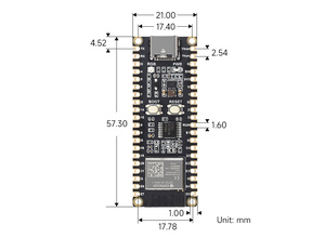 Microcontrollore ESP32-C6 Waveshare, scheda di sviluppo WiFi 6, processore Single-core da 160MHz, modulo ESP32-C6-MINI-1 - Product Image 6