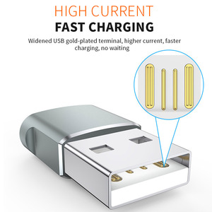 Alüminyum kabuk yükseltme 480Mbps hız USB erkek C3.1 usb-c dişi konnektör adaptörü - Product Image 5