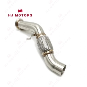 Turbo paslanmaz çelik iniş borusu 2006-2010 BMW X5 E70. N2 için 4.3 "O.D. V-BAND flanş egzoz borusu yükseltme değiştirme - Product Image 3