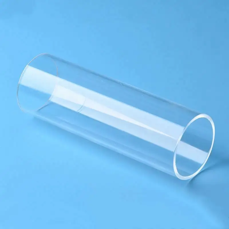 Кварцевая трубка из плавленого кварца, цилиндрическая трубка из прозрачного стекла, тепловая, высокотемпературная, прозрачная кварцевая трубка