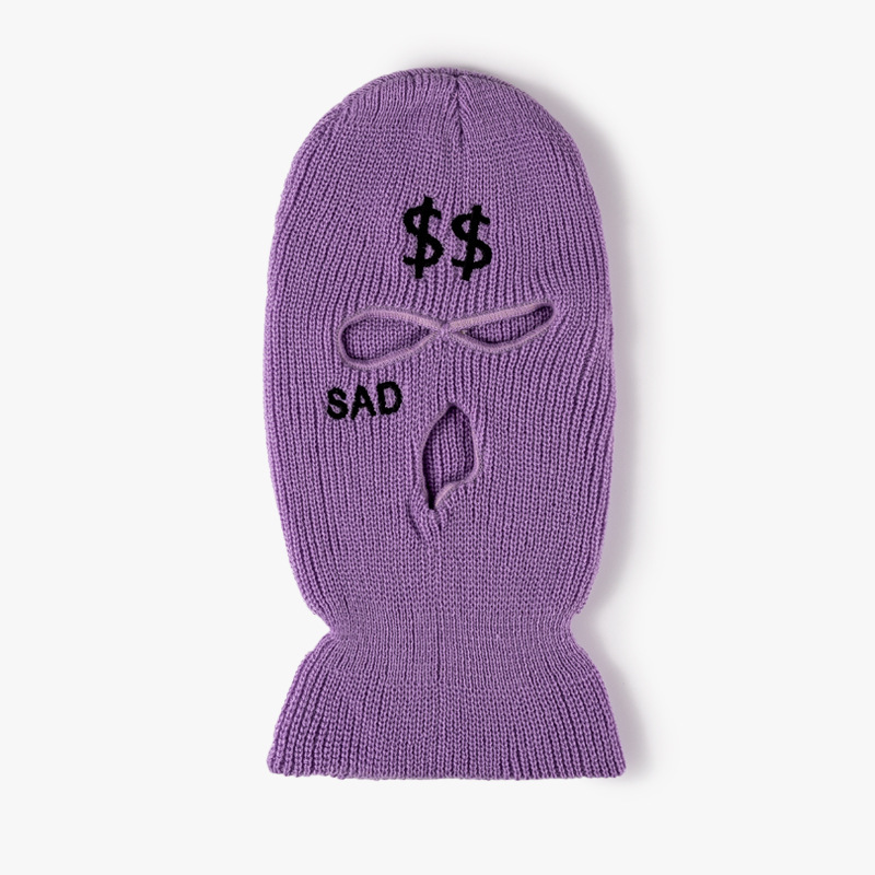 Morado bordado al estilo americano.