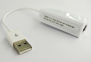 USB LANネットワークカードホワイトカラー、チップ8152ミニUSB2.0からRJ45LANイーサネットネットワークアダプター (PC、ラップトップ、タブレット用) - Product Image 3