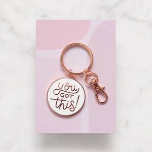 Metal Enamel <strong>Key</strong> Chain Round Circle Keyring Custom <strong>Cartoon</strong> Motivational Soft Enamel Pin Keychain <strong>Key</strong> Ring Word Letter Keychains - Product Image 2