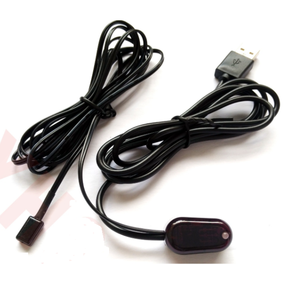20KHZ-56KHZ <strong>IR</strong> Infrared <strong>Remote</strong> Control Receiver Extender Repeater Emitter USB Adapter Black <strong>2</strong>.7-5.5V - Product Image 3