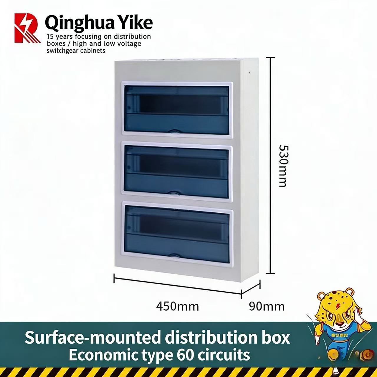 60-way surface-mounted triple row,panel0.8 box body0.8