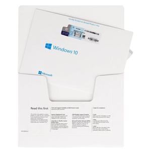 微软视窗10专业密钥全包DVD 1套 = 5台多语言视窗10专业数字信号处理器视窗10专业DVD