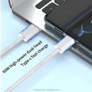新设计60w快速充电尼龙编织Usb C至Usb C电缆1m 2m 3m C型充电器电缆 - Product Image 6
