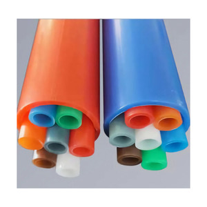 Underground Fiber Cable <strong>HDPE</strong> Microduct 2 Ways 14/10 mm With PE Sheath <strong>1.2mm</strong> for Telecom Cable Blowing Project - Product Image 3